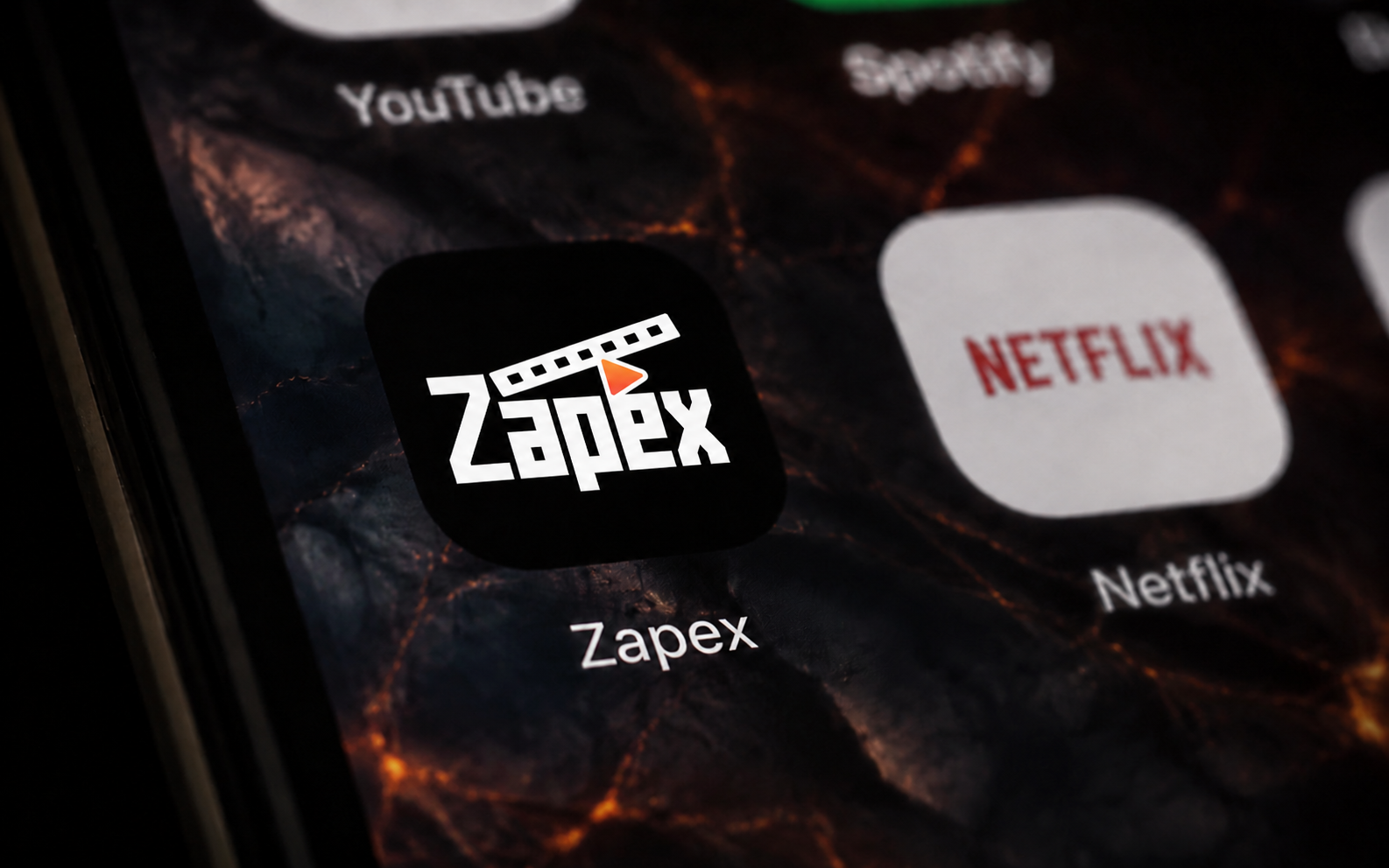 Ícone do Zapex na tela inicial do celular